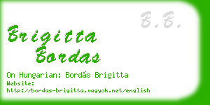 brigitta bordas business card
